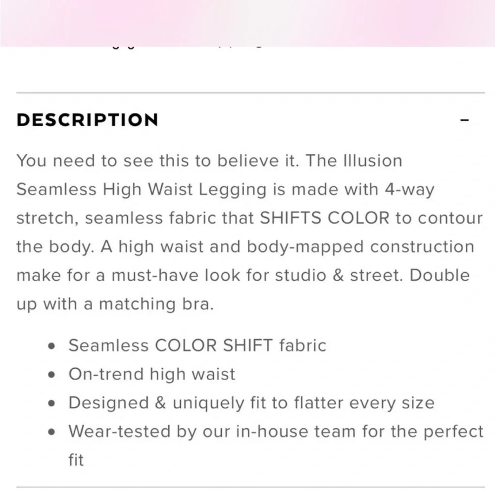 Alo Yoga Pink Illusion Seamless High Waist in electric violet and acid lime - Picture 6 of 6